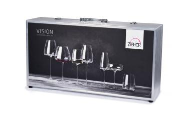 Präsentationskoffer VISION, Verwendungsempfehlung: Stabiler Hartschalenkoffer mit passgenauer Schaumeinlage für alle Gläser der Serie VISION. Die ideale Lösung für Ihre Weinprobe.
